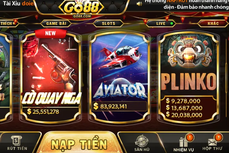 Game Nhanh Go88 Đột Phá Công Nghệ Giải Trí Tốc Độ Cao Với Tỷ Lệ Nổ Hũ Lớn