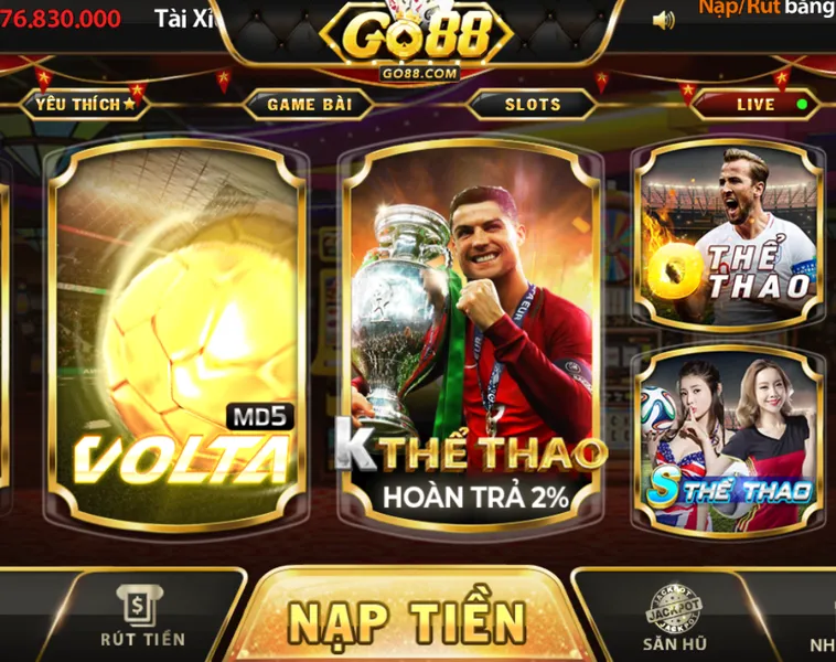 Thể Thao Go88 Sảnh Cược Công Nghệ Cao Với Tỷ Lệ Thưởng Vượt Trội 2026