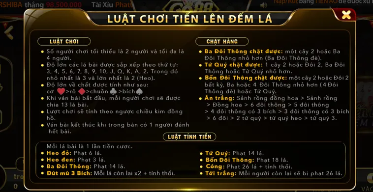 Chinh Phục Tiến Lên Đếm Lá Tại Go88 Sảnh Bài Sát Phạt Đỉnh Cao Cho Cược Thủ Chuyên Nghiệp