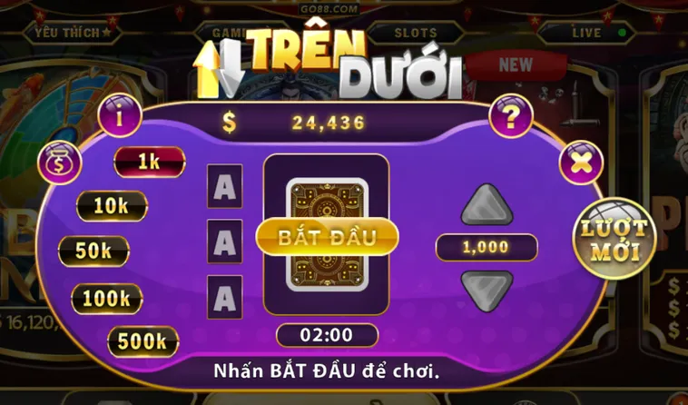 Chiến Thuật Dự Đoán Trên Dưới Tại Go88 Để X2 Tài Khoản Trong 5 Phút