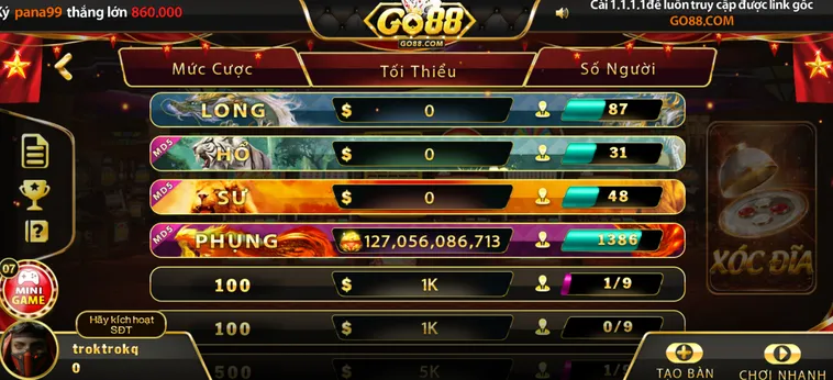 Casino Xóc Đĩa Tại Go88 Sân Chơi Giải Trí Dân Gian Công Nghệ Cao 2026